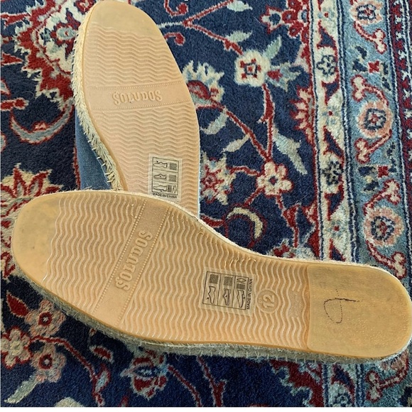 Soludos Men’s Blue espadrille Size 12 - Picture 4 of 6